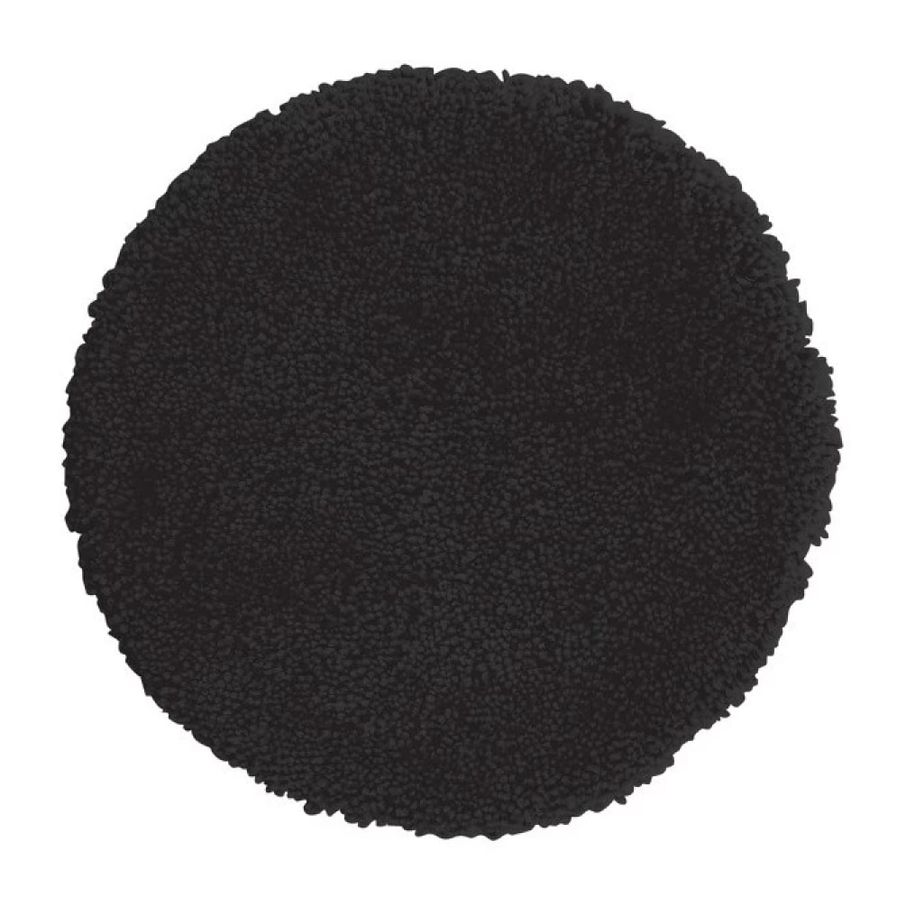 Tapis de bain rond microfibre HIGHLAND Ø110cm Noir Spirella