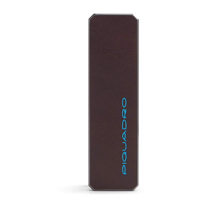 Piquadro Portachiavi personalizzabile in pelle con tracker