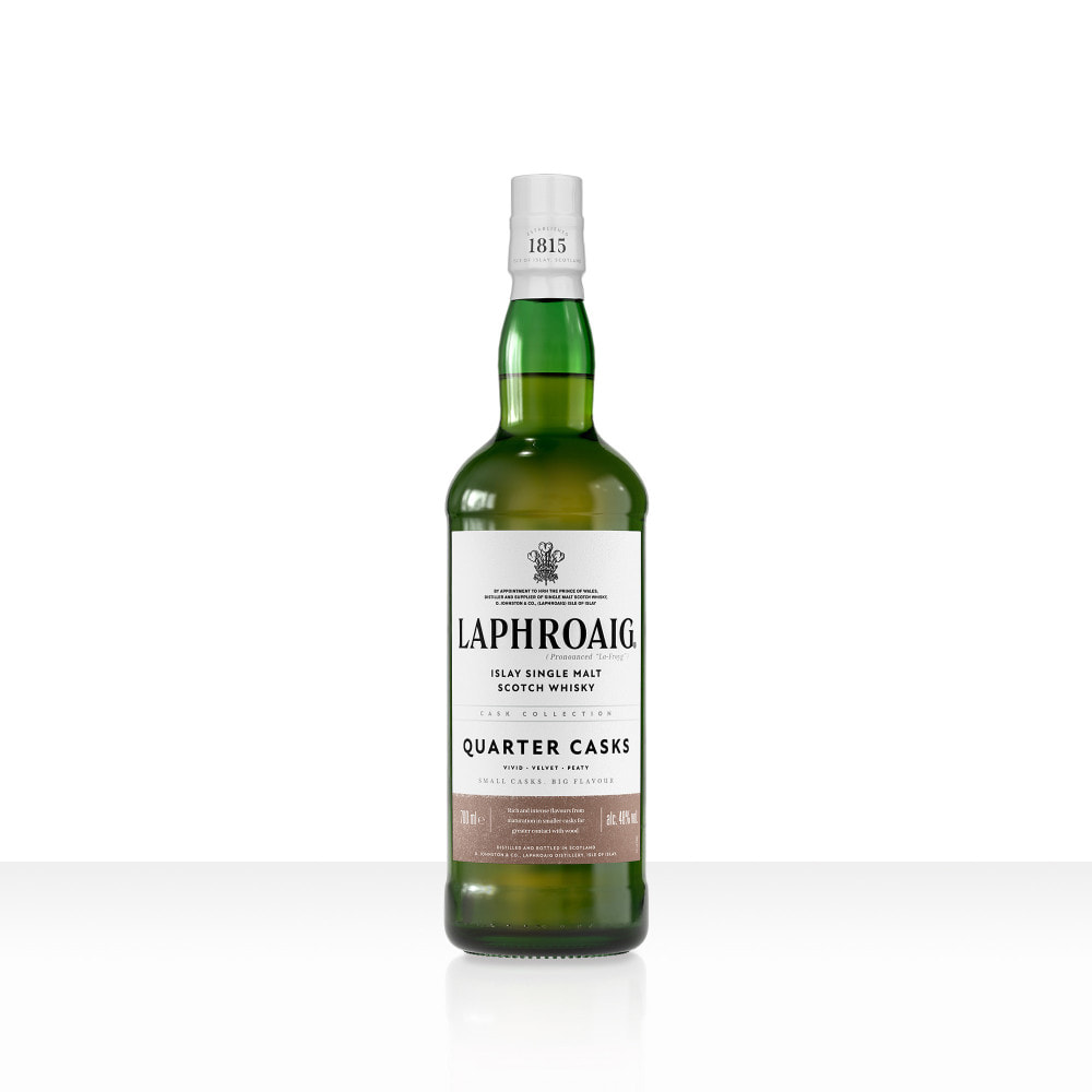 Laphroaig Quarter Cask Islay Single Malt Scotch Whisky avec Étui | 48% vol | 70cl