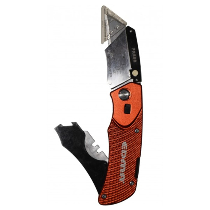 Couteau cutter pliable pro EDMA avec pochette - 60655