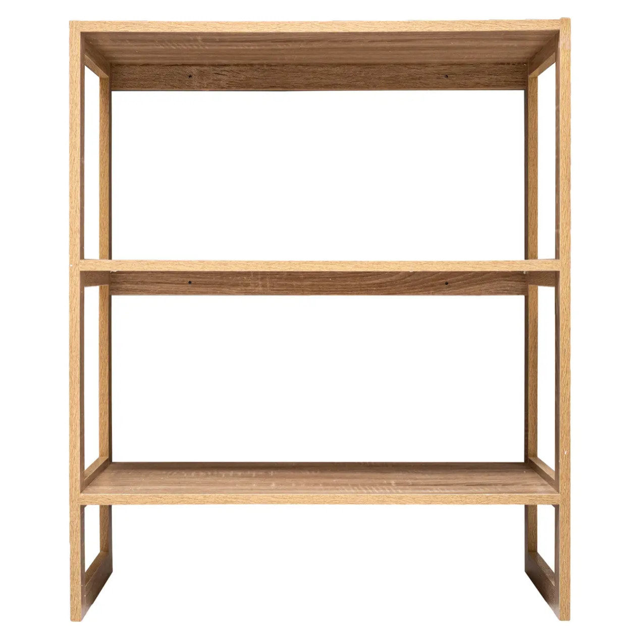 Étagère 4 cases empilables Effet chêne naturel Mix N' Modul