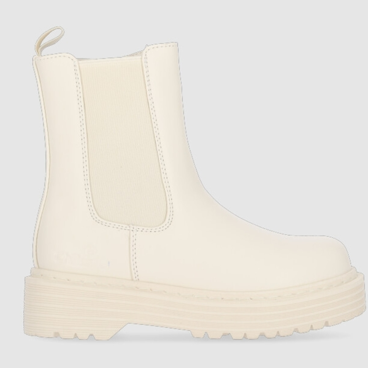 Botines - Blanco/Off White - Tacón: 3 cm