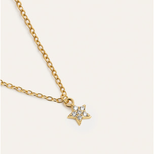 Collana Polaris Star Argento Placcato Oro