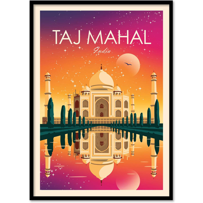 Affiche - Taj Mahal India - Studio Inception