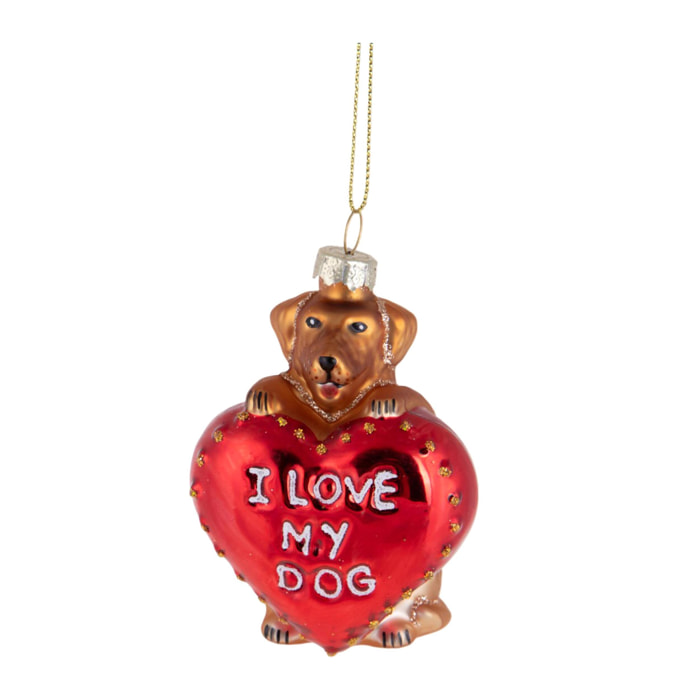 Dec.cane con cuore - Pezzi 8 - ROSSO - Bianchi Dino SpA