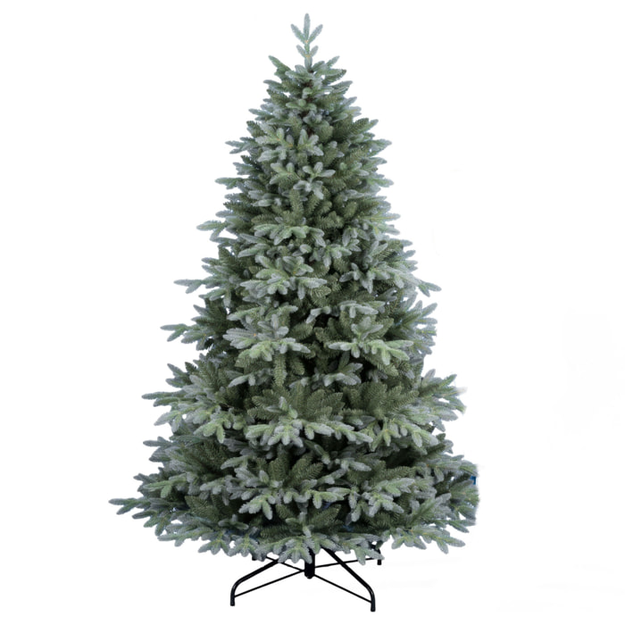 Pinaceae - Albero di Natale Tradizionale Tipo Pino Argentato in PE e PVC Ø124x180H, 1067 Punte