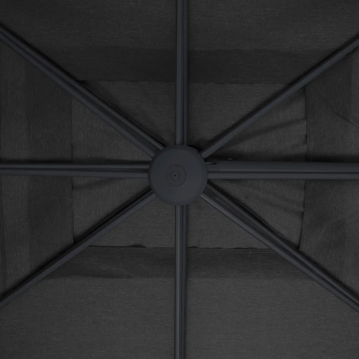 Parasol déporté rectangulaire inclinable Melhia 4x3m anthracite