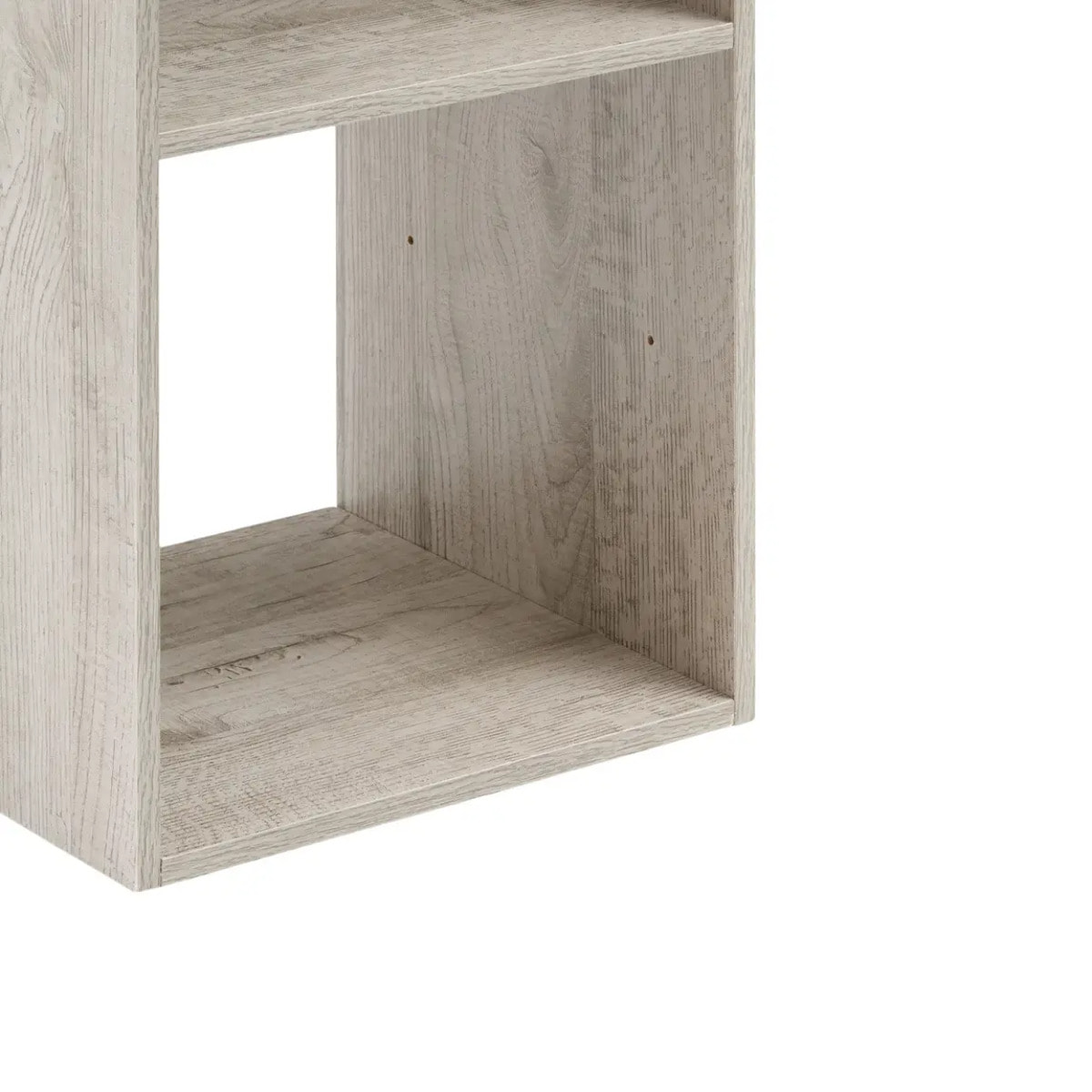 Étagère colonne 4 cases "Mix N' Modul" effet chêne gris