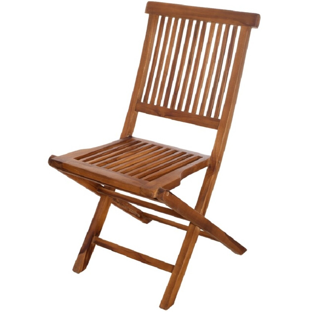 MAEVA - Ensemble de 2 chaises de jardin Java en bois Teck huilé