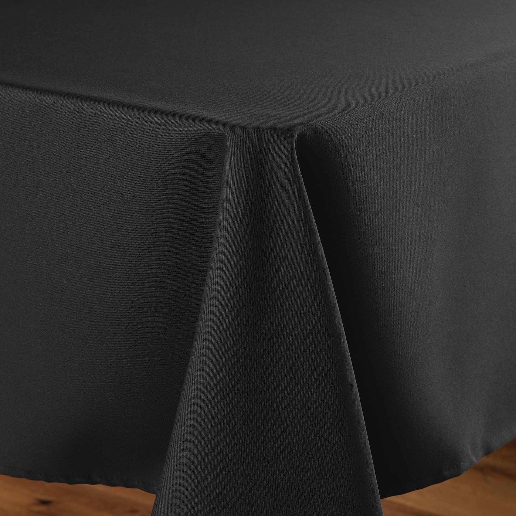 Nappe rectangulaire unie Essentiel - Noir