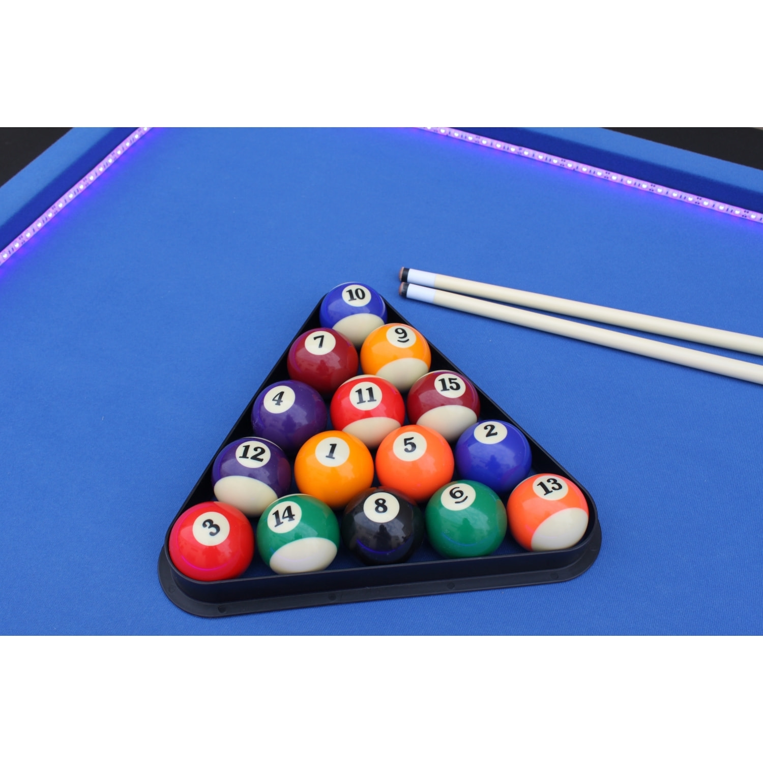 Billard américain avec LED et accessoires inclus RENO