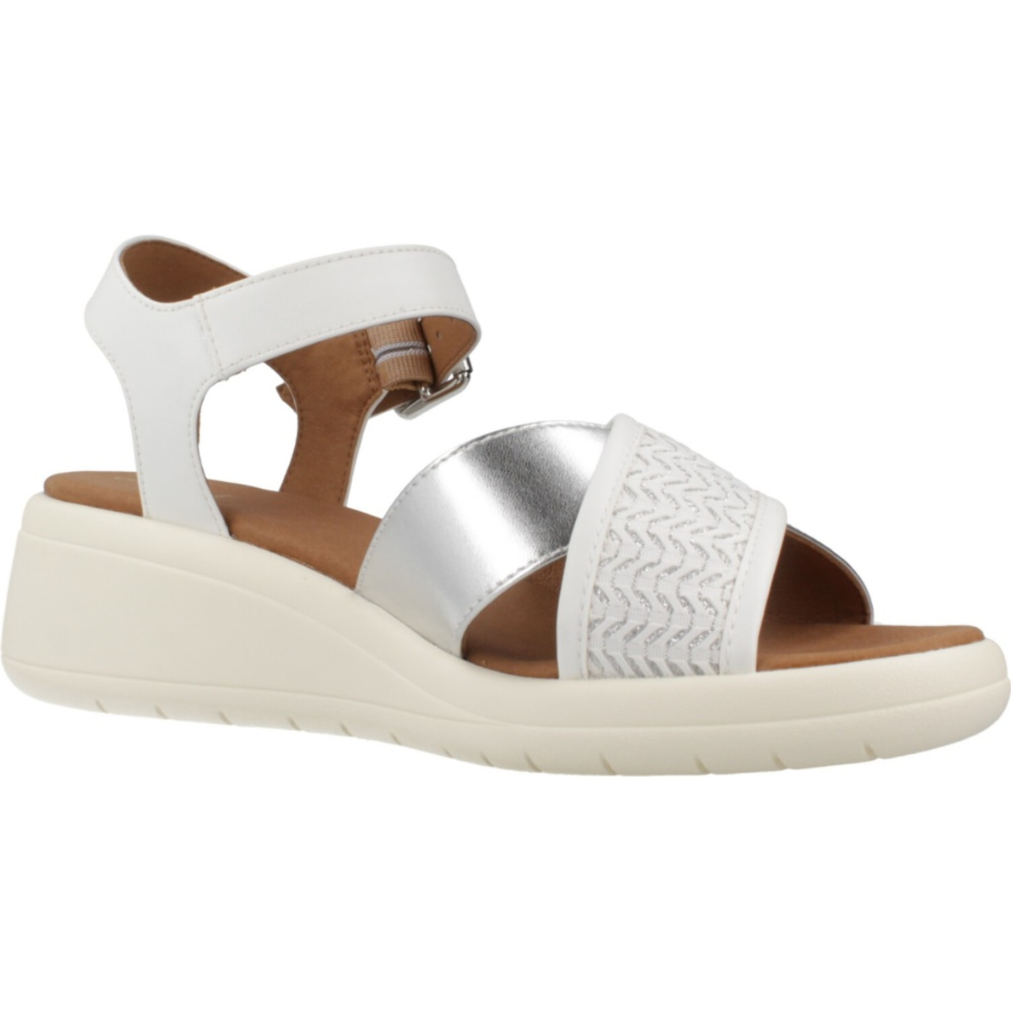 Sandalias Mujer de la marca GEOX  modelo D MELICONIA White