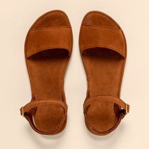 Sandalias N5693 NOBUCK LAVADO CUERO / TULIP color Cuero