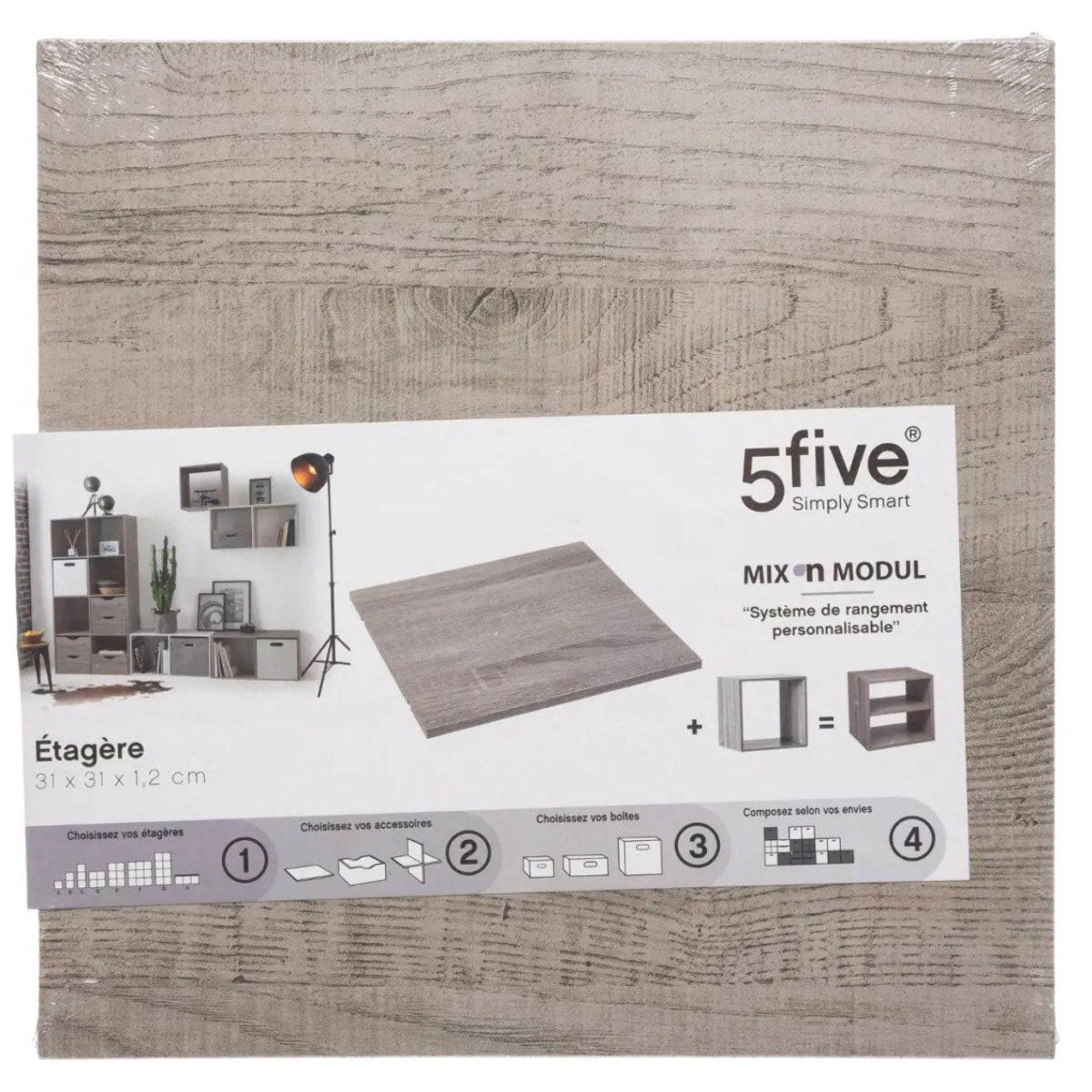 Tablette accessoire "Mix N' Modul" gris