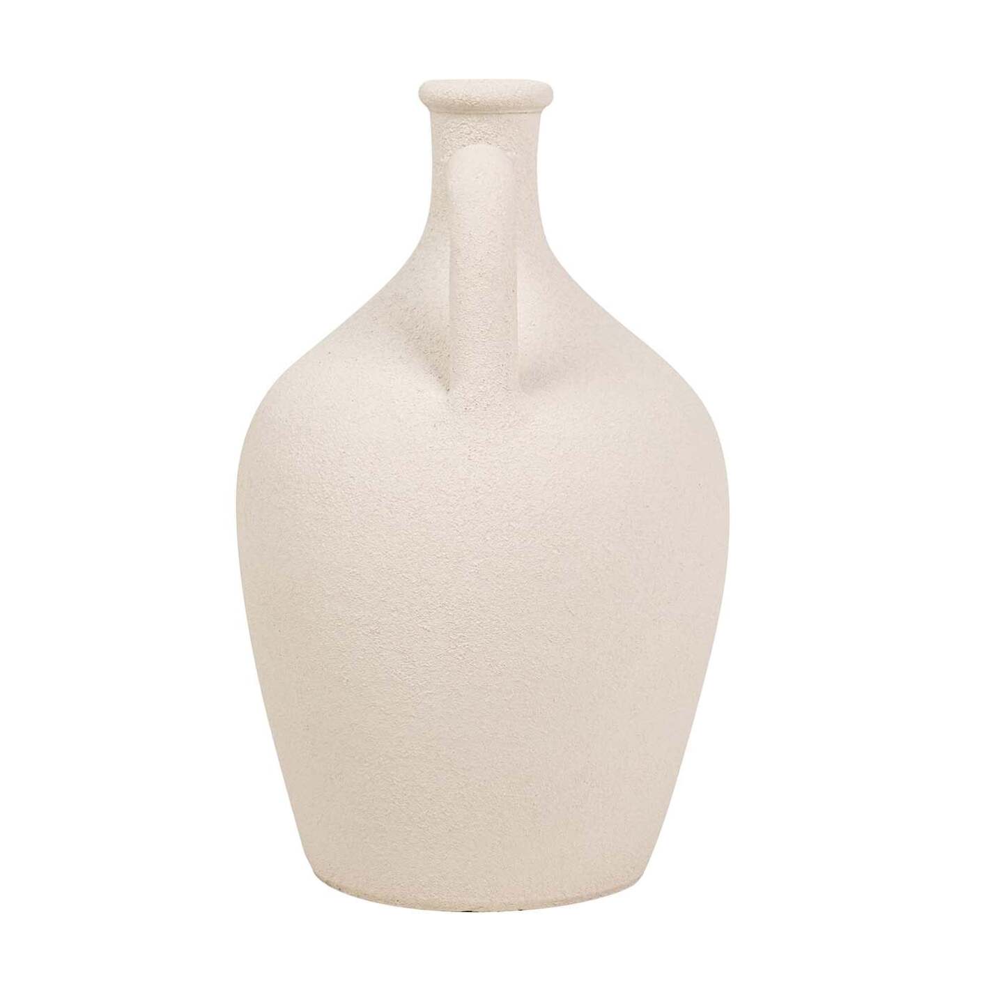 Florero Ceramica Beige 25x25x40 Cm
