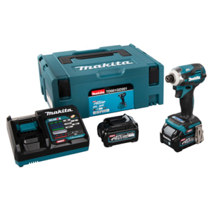 Visseuse à chocs XGT TD001GD201 220 Nm - MAKITA - avec batterie 40V 2.5Ah - chargeur - MakPakTD001GD201