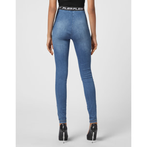 PHILIPP PLEIN Jegging de cintura alta