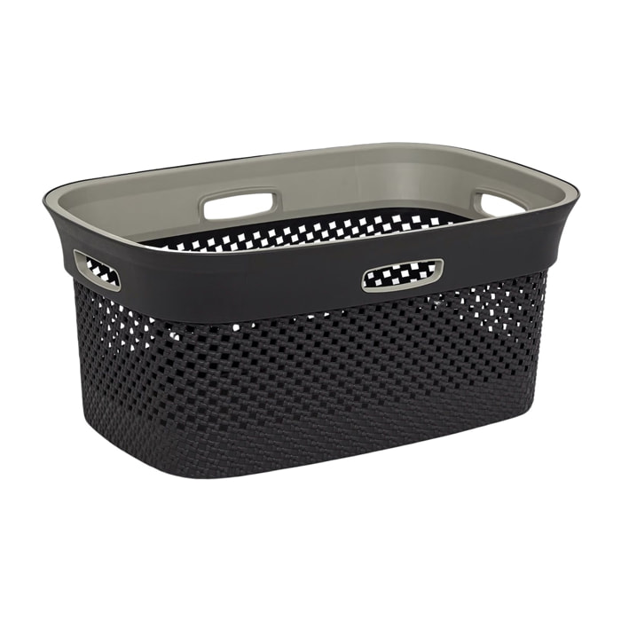 Panier à linge 45L - Gris