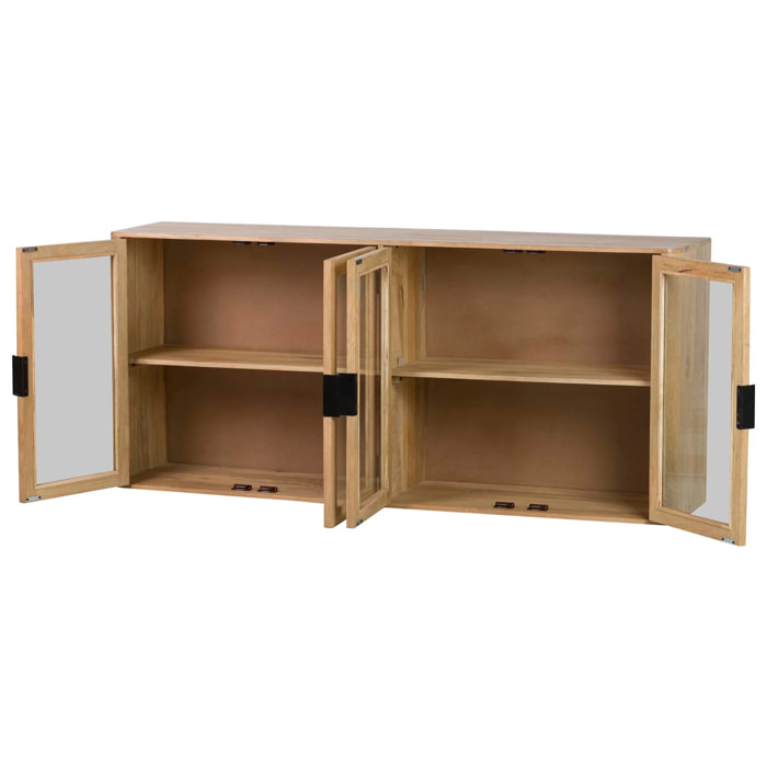 Aparador Madera Mango Marron Felo 180x40x80 Cm