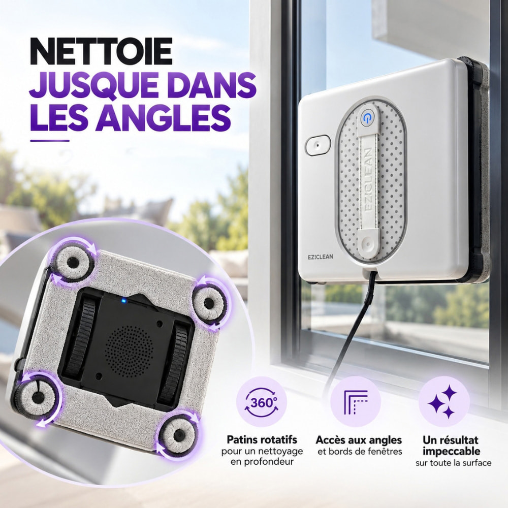 Robot Lave-vitres avec Station eziclean®Windobot S15 Station ULTRA