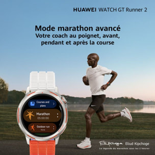 Montre sport HUAWEI Watch GT Runner 2 Bleu