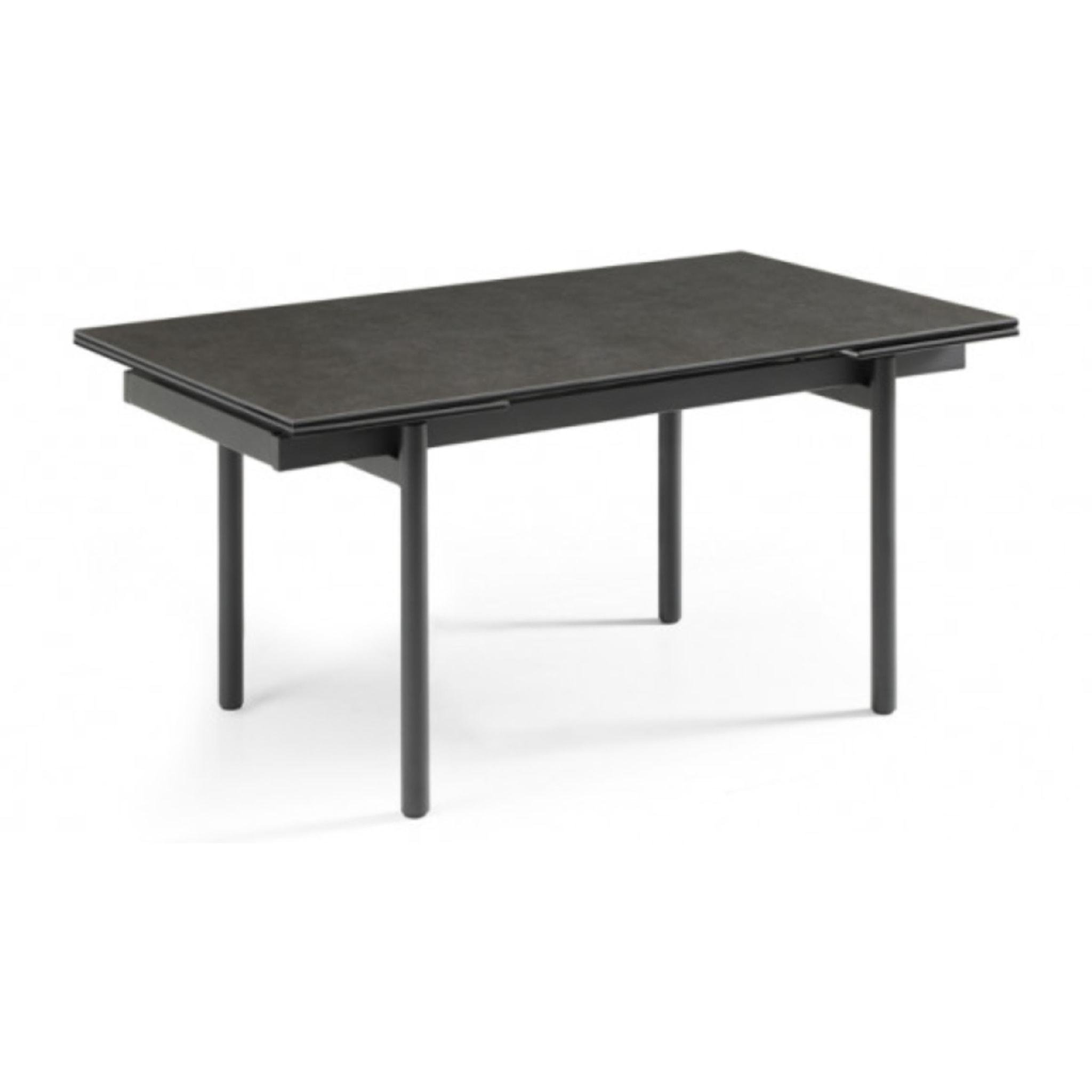 Pied de table de repas n°9 en métal noir - 4 pieds minimalistes - UNIK