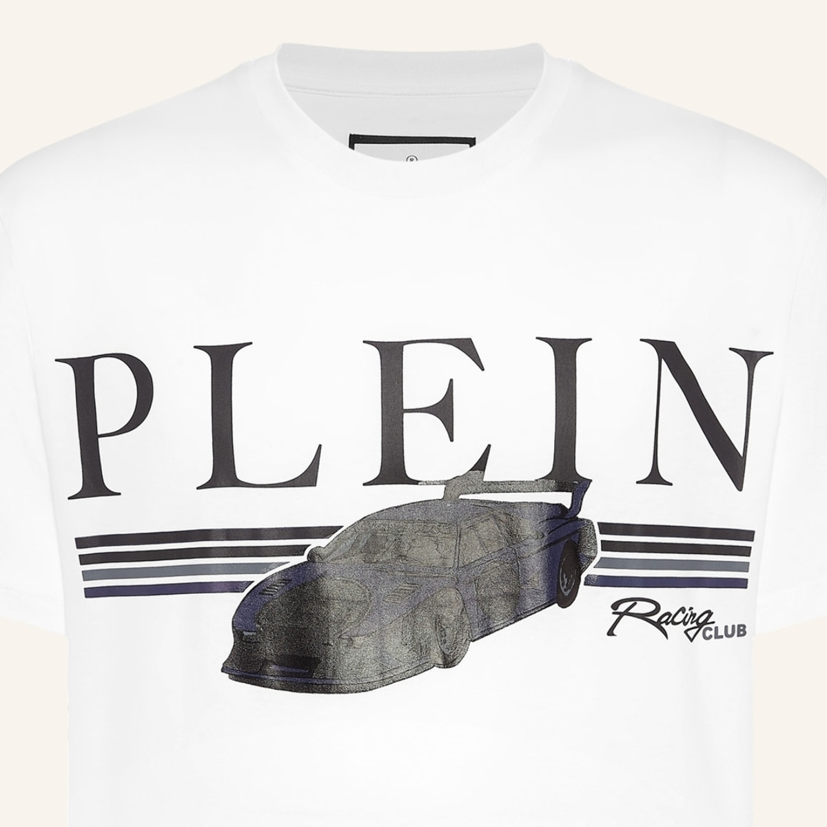 PHILIPP PLEIN Camiseta de cuello redondo y manga corta RACING