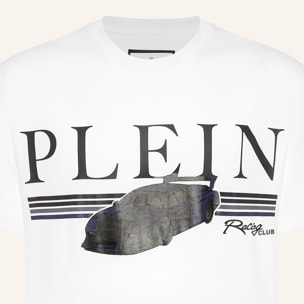 PHILIPP PLEIN Camiseta de cuello redondo y manga corta RACING