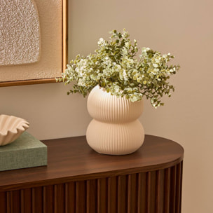 Vase Lucia H.16cm beige