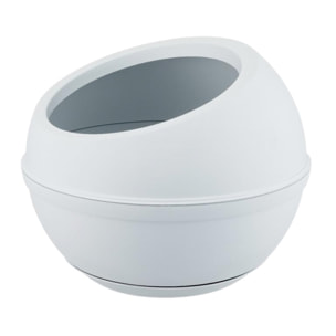 Sfera - Vaso per piante dal design circolare Ø40,5X32H cm Capienza 23L Colore ghiaccio