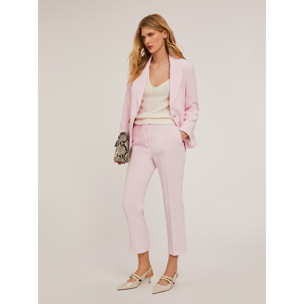 Motivi - Pantaloni regular con piega stirata - Rosa