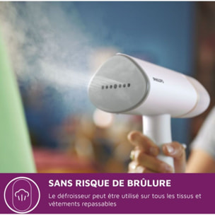 Défroisseur vapeur PHILIPS STH3020/10 Steamer Série 3000 Blanc, 30 sec*, 1000W