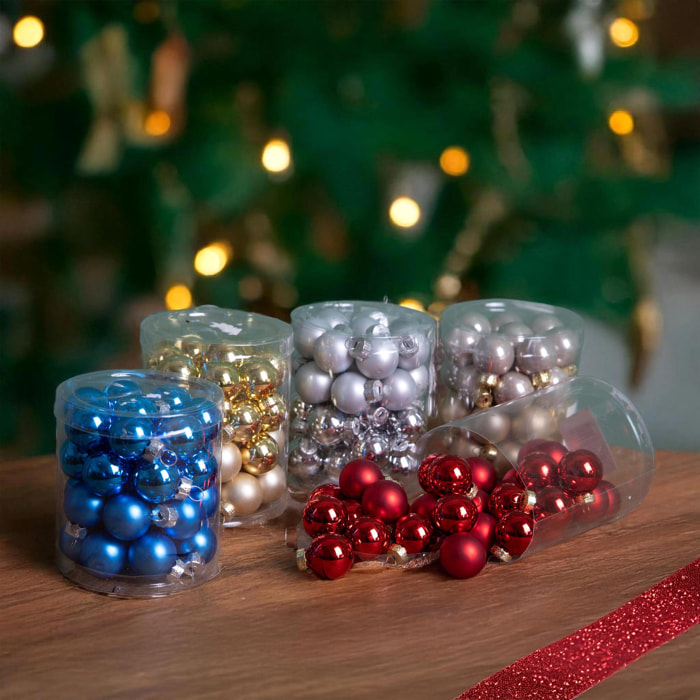 Sfere natalizie - Pezzi 6 - 2,5xH2,5x2,5cm - Bianchi Dino SpA