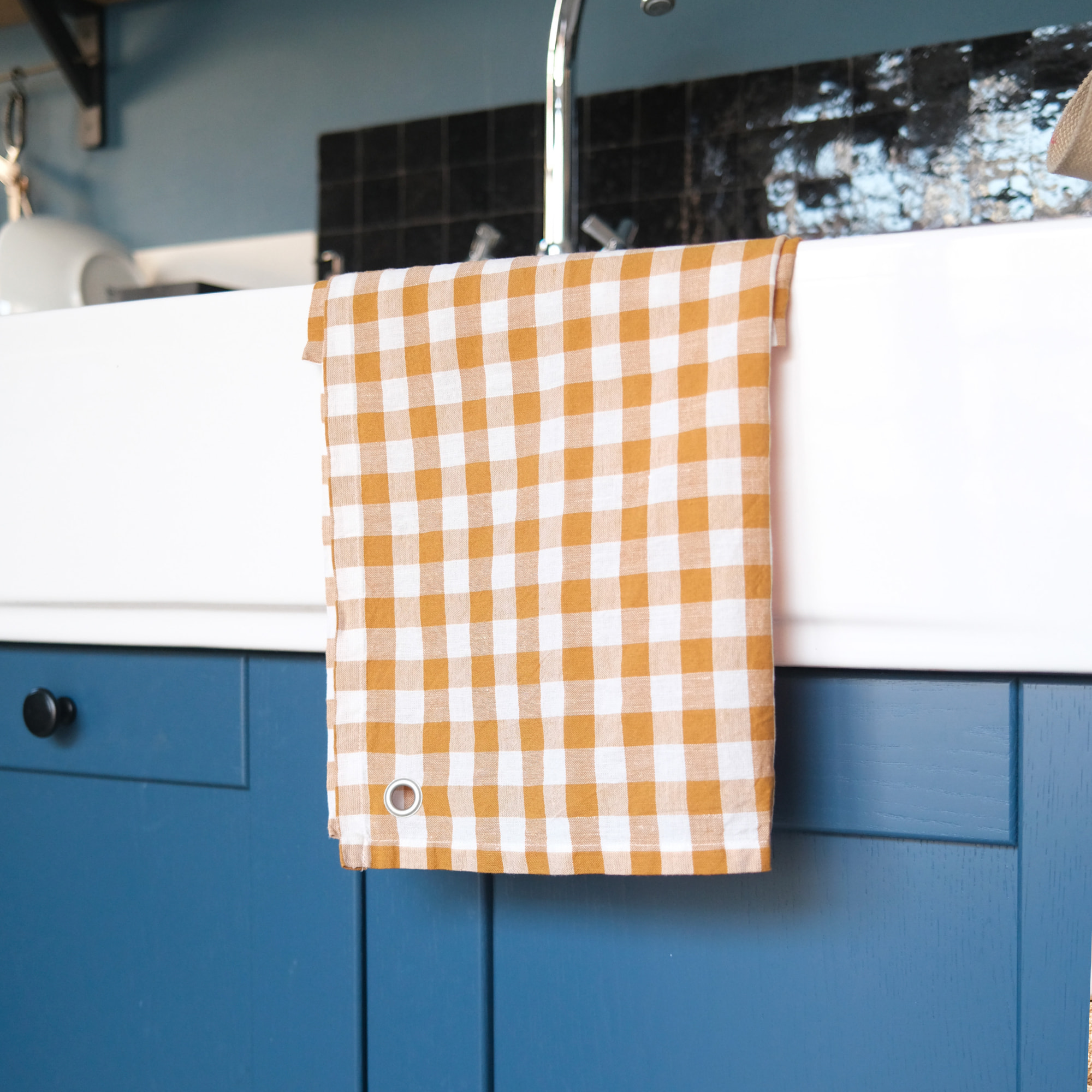 Torchon en chanvre et coton mélangés, PASSION VICHY