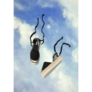 B&W Break&Walk - Sandali estivi in juta con zeppa per donna e bambina