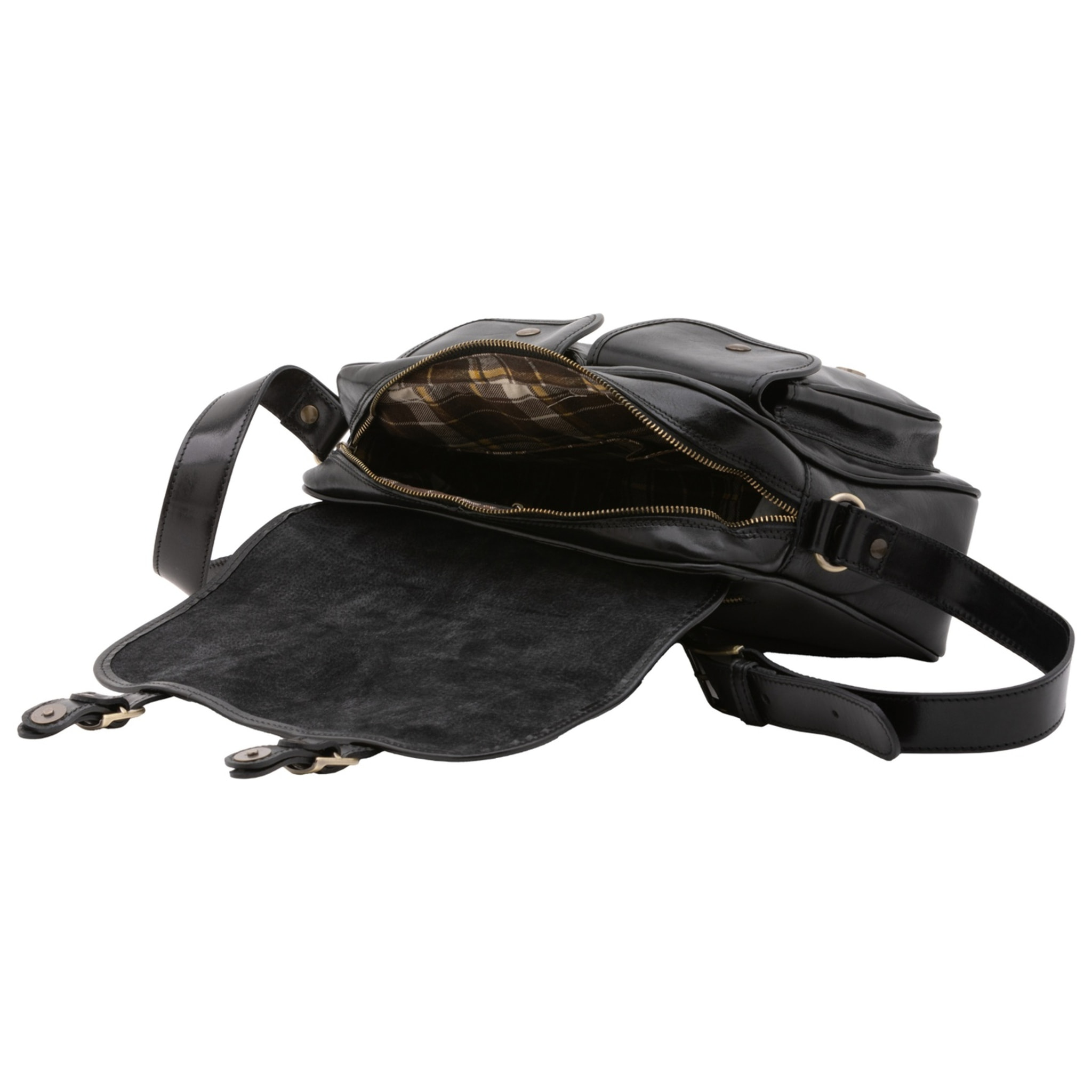 Borsa a tracolla da donna - Modello False - Vera pelle - 32.0 x 23.0 x 15.0 cm