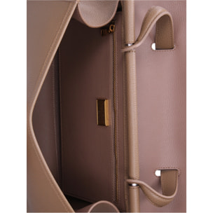 Borsa a mano da donna Made in Italy - Modello Fiorenza Lux - 100% pelle - 33.0 x 20.0 x 9.0 cm