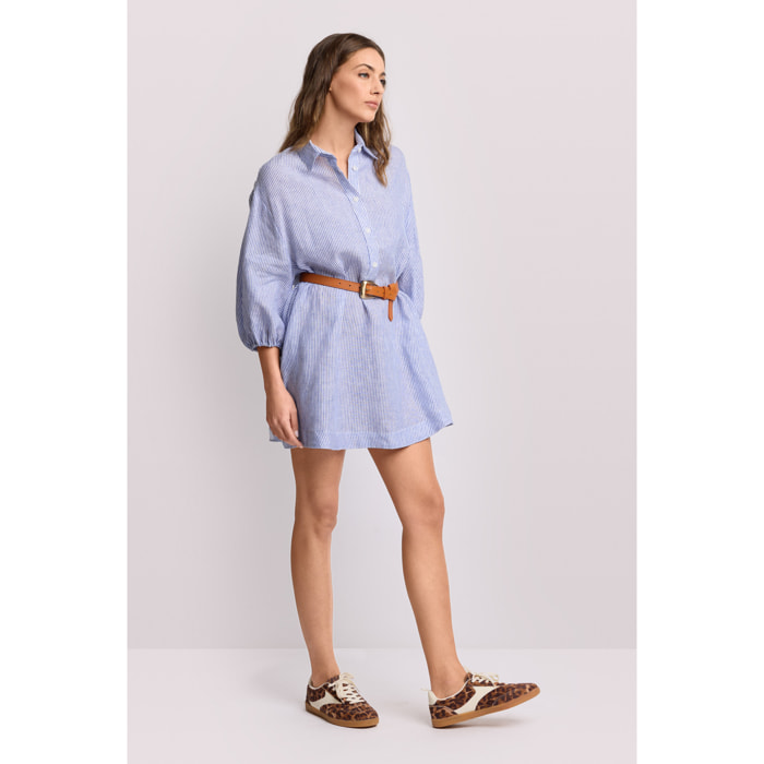 Kocca - Abito a righe modello chemisier Donna, Righe, Colletto di camicia