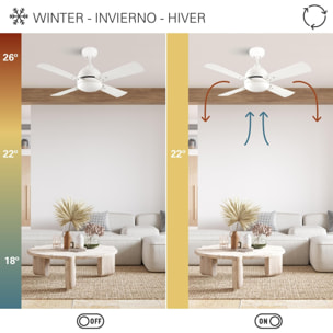 FORLIGHT Ventilador IP20 Windy Blanco Blanco