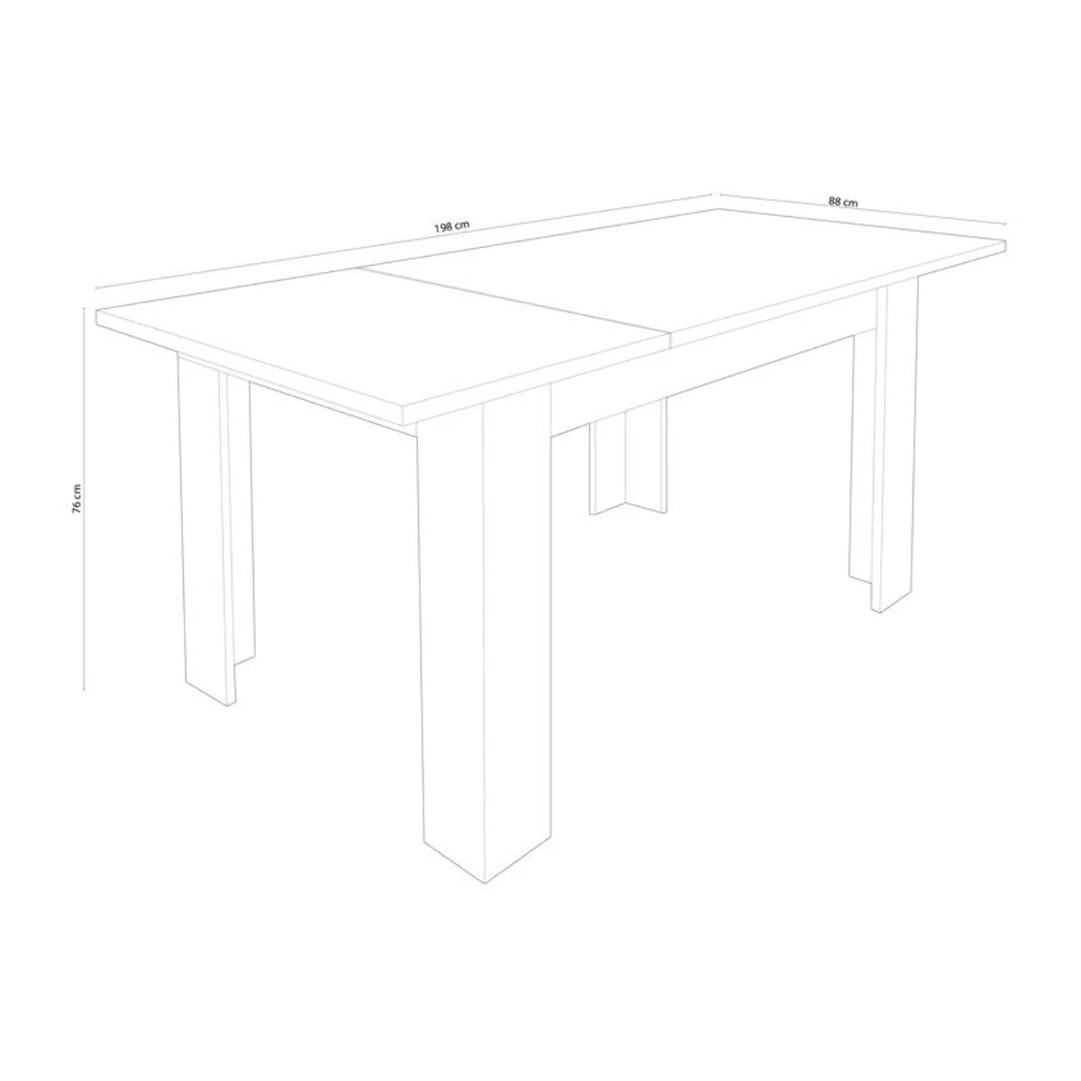 Mesa de comedor extensible Corfu Cambria