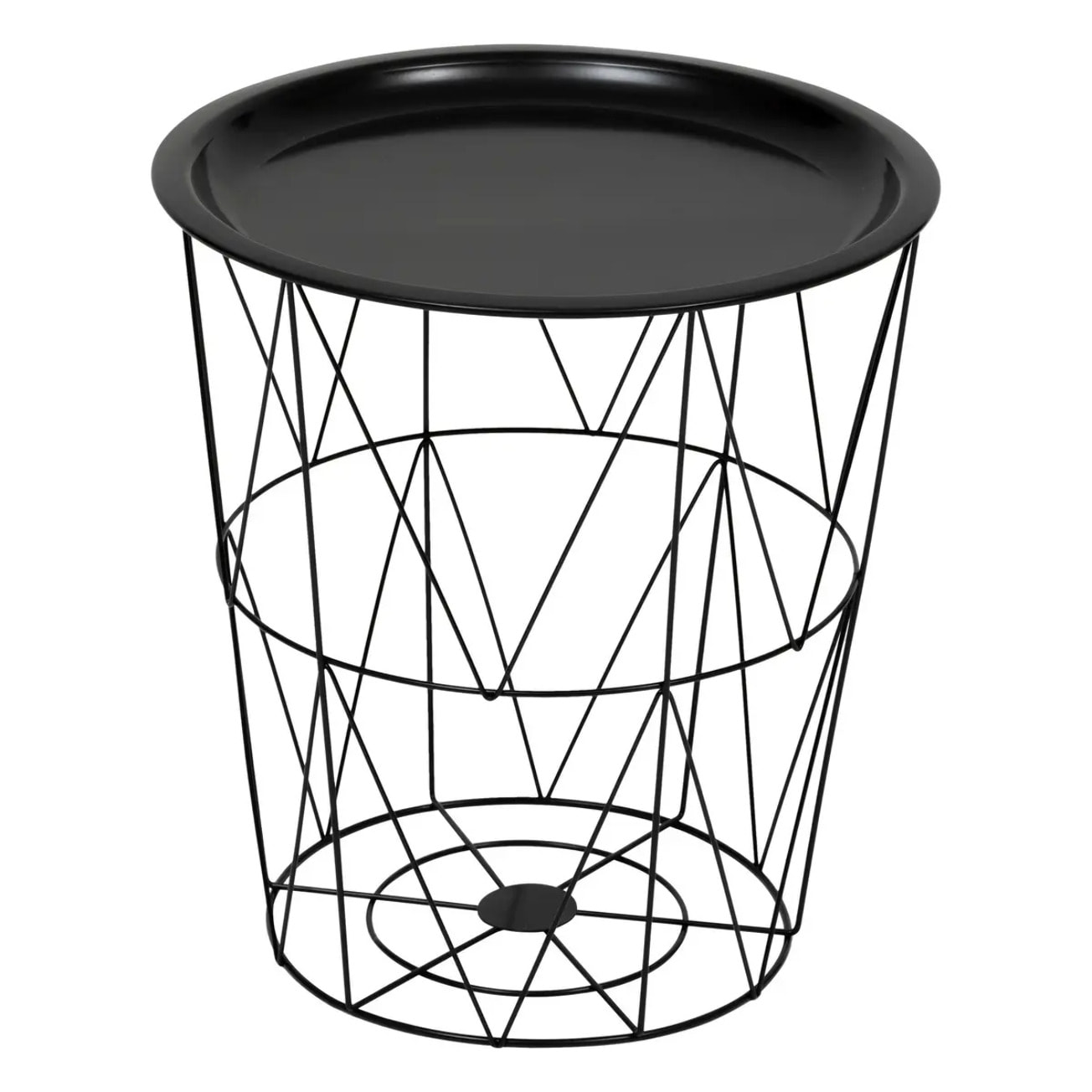 Table d'appoint "Kumi" noir 40x37x37cm