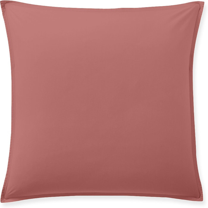 Paire de Taies d'oreiller percale de coton vieux rose