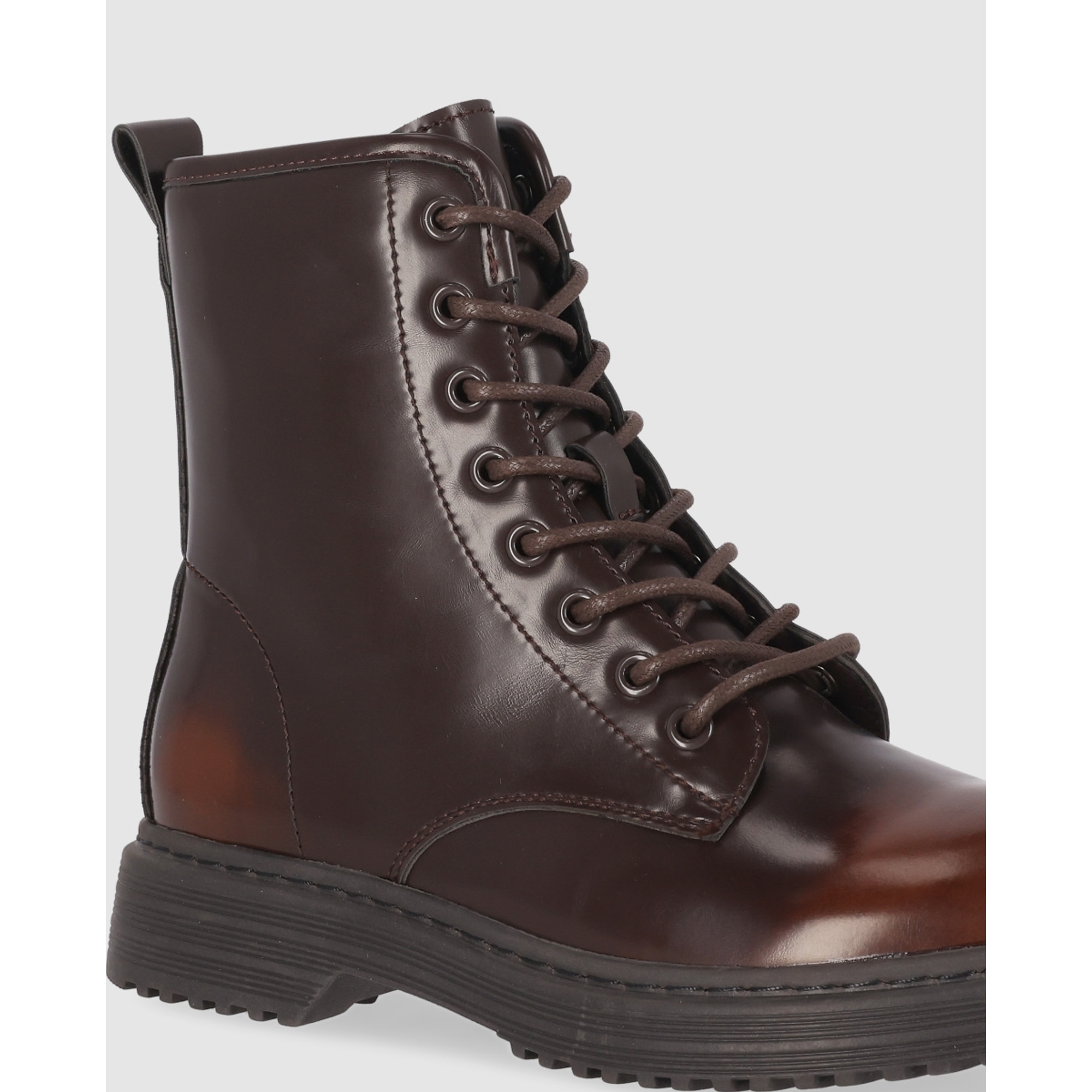 Botines - Marron - Tacón: Bajo