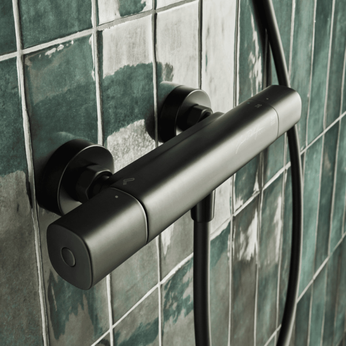 Mitigeur douche thermostatique July+ noir mat
