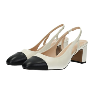 Décolleté sling back Donna Tata Italia Nero
