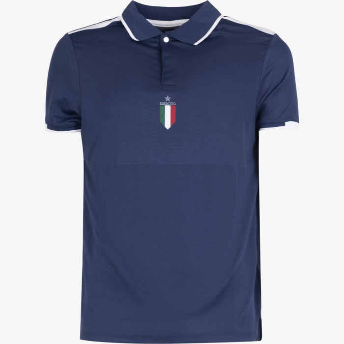 Polo Esercito padel blu uomo