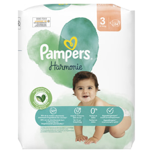 4x24 Couches Harmonie Taille 3, Pampers