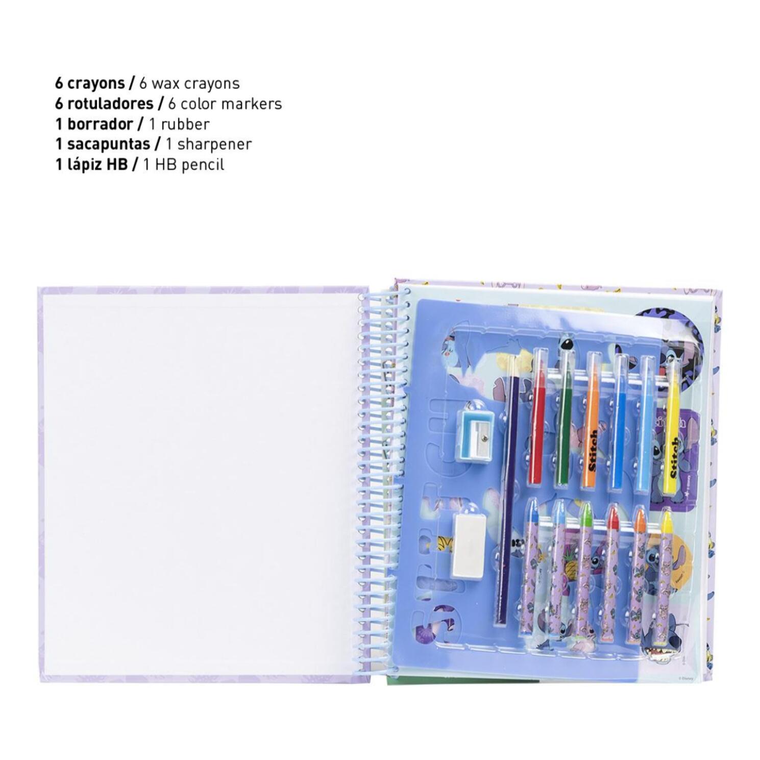 Album actividades coloreable stitch