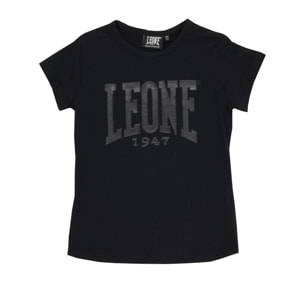 T-shirt Leone bambina con maniche corte Black