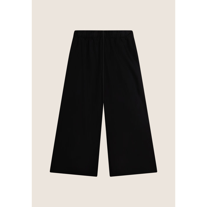 Pantaloni sportivi wide leg da donna in cotone stretch